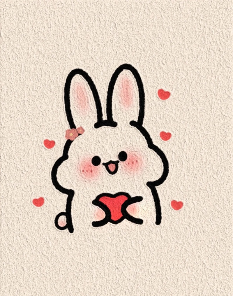 vẽ con thỏ đơn giản 16