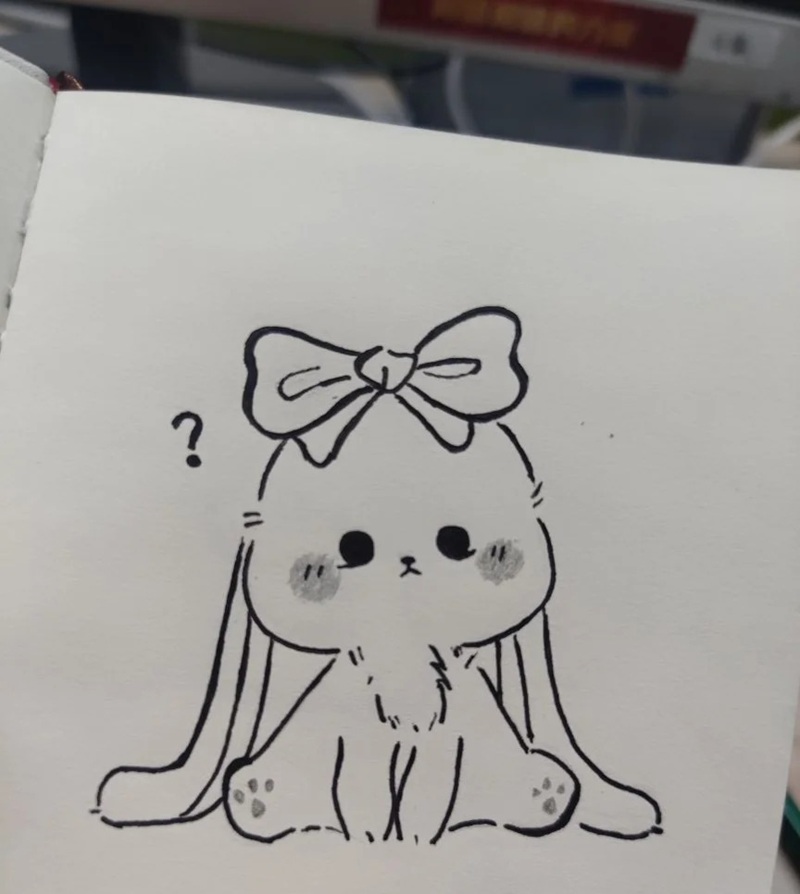 vẽ con thỏ đơn giản 17