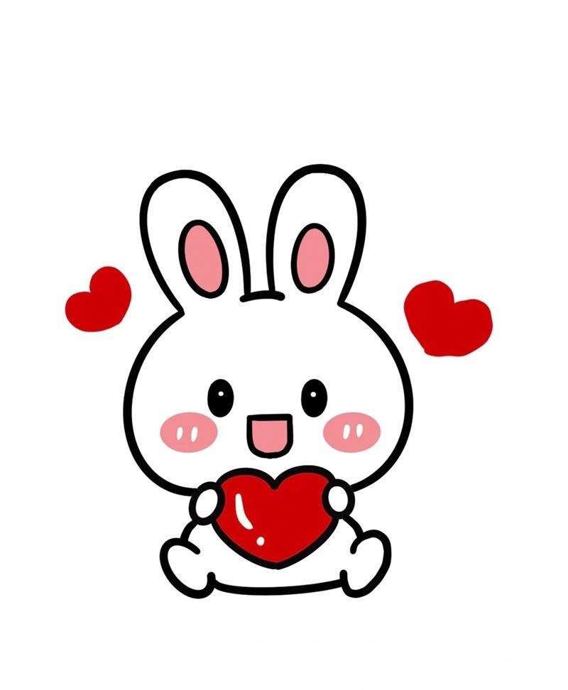 vẽ con thỏ đơn giản 23