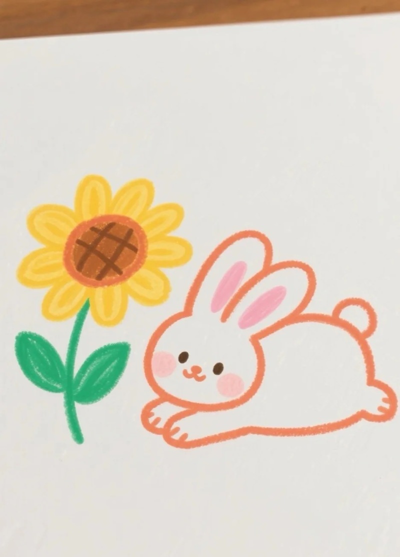 vẽ con thỏ đơn giản 26