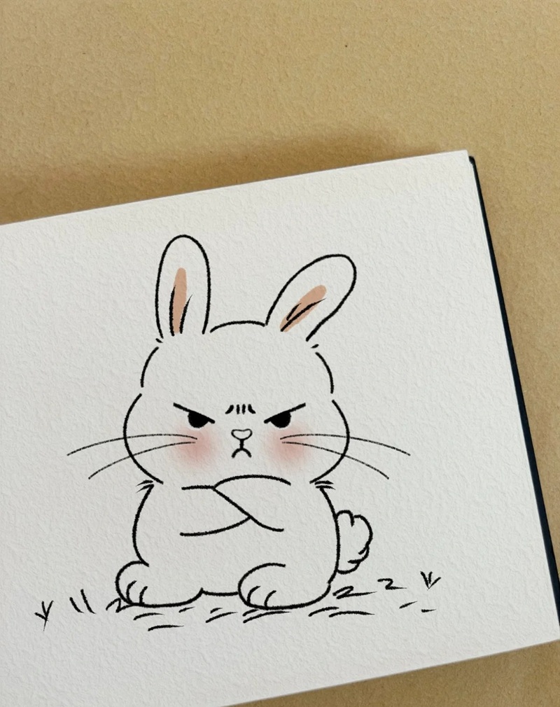 vẽ con thỏ đơn giản 29