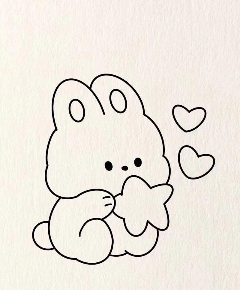 vẽ con thỏ đơn giản 36