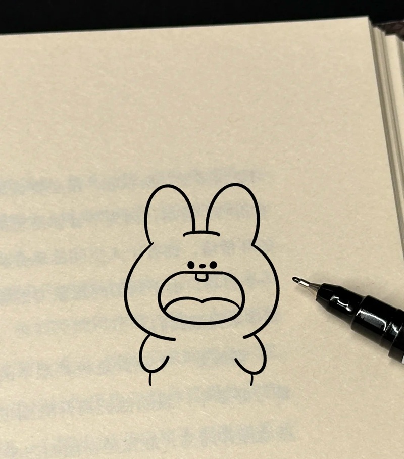 vẽ con thỏ đơn giản 38