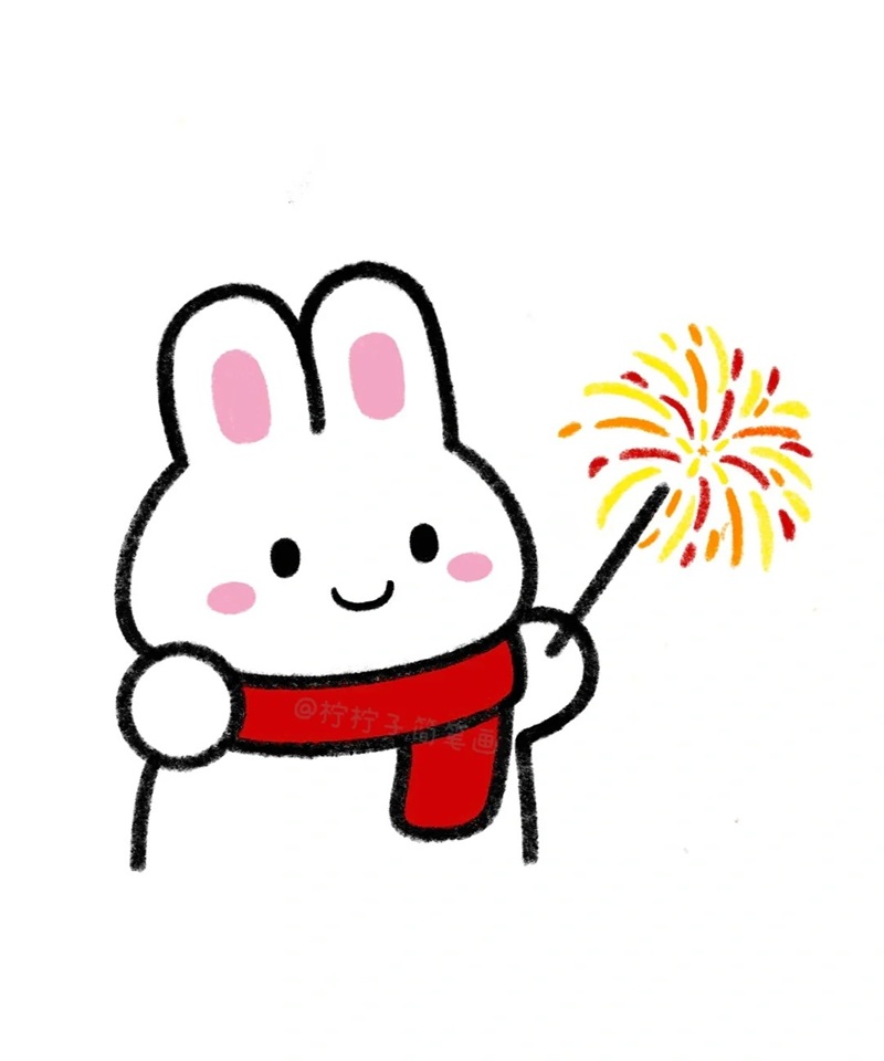 vẽ con thỏ đơn giản 40