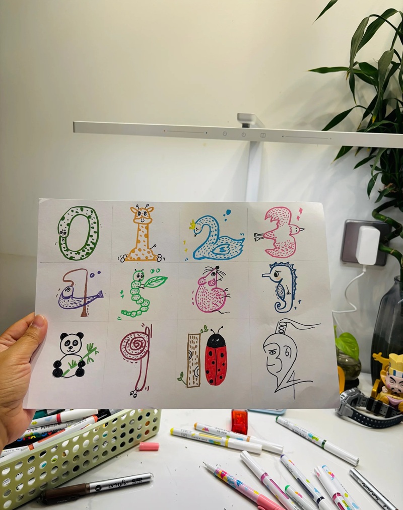 vẽ con vật bằng số 25