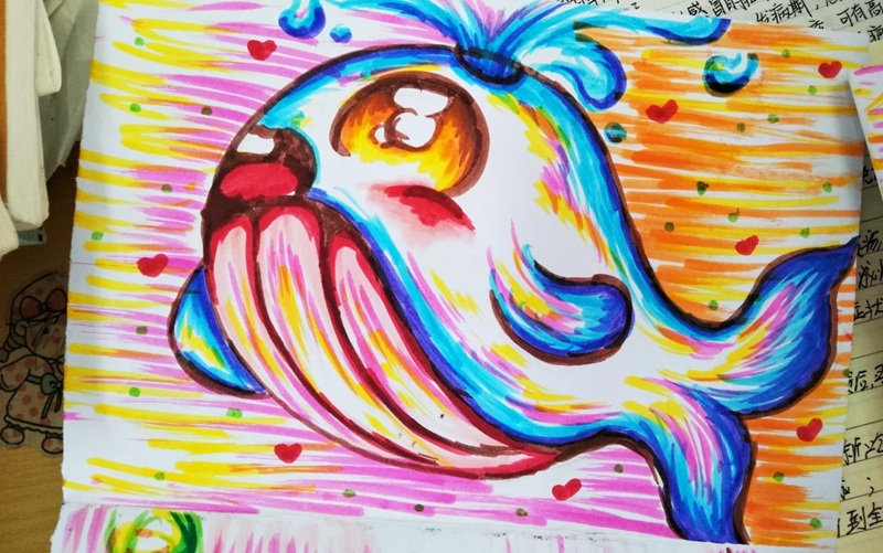 vẽ con vật dưới biển 4