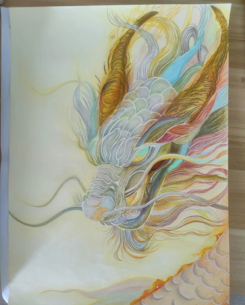 vẽ đầu rồng 14