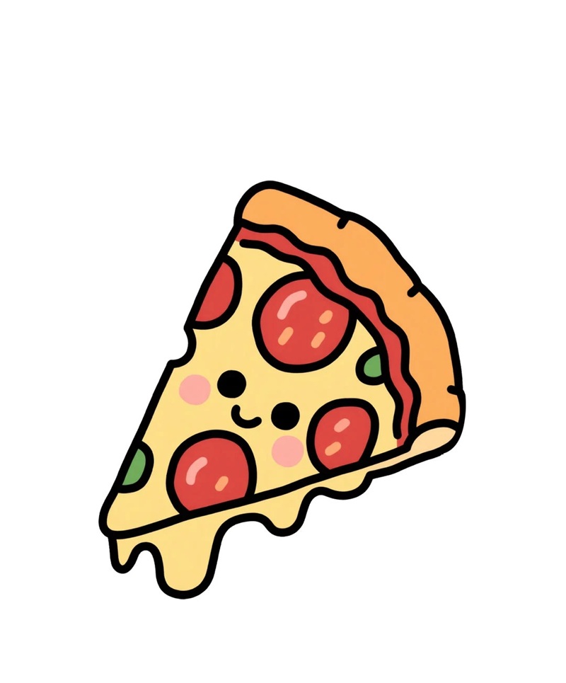 vẽ đồ ăn chibi 1