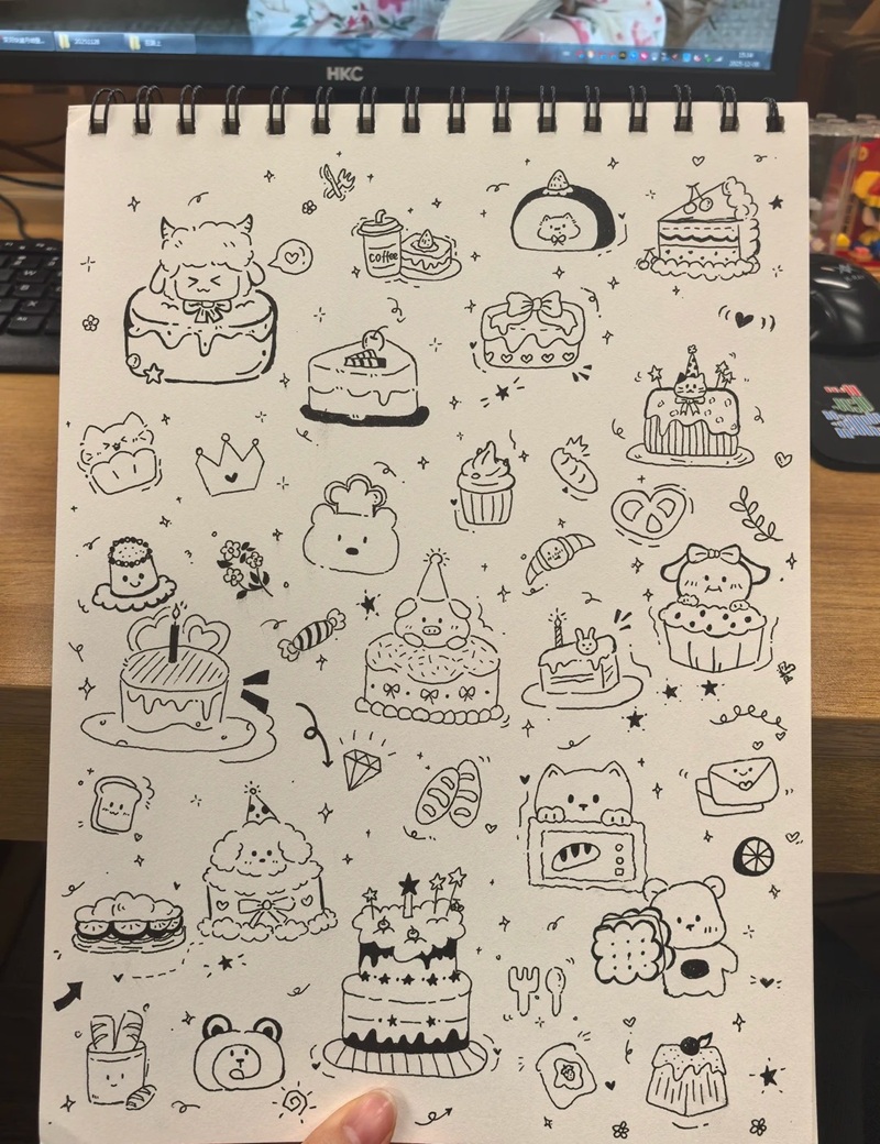 vẽ đồ ăn chibi 15