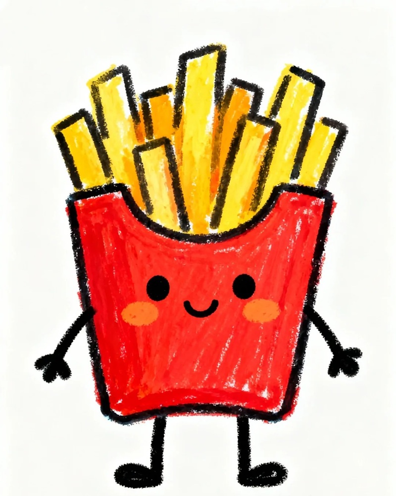 vẽ đồ ăn chibi 19