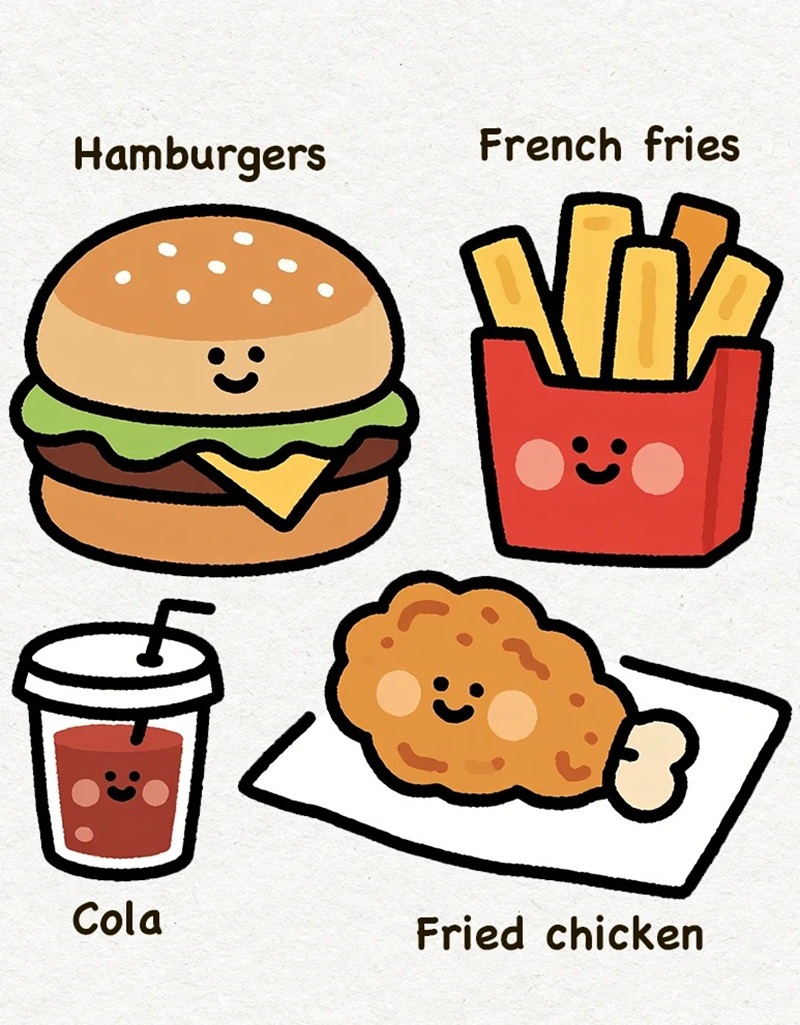 vẽ đồ ăn chibi 25