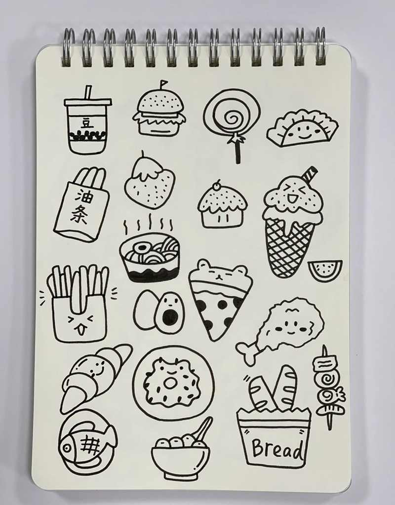 vẽ đồ ăn chibi 27