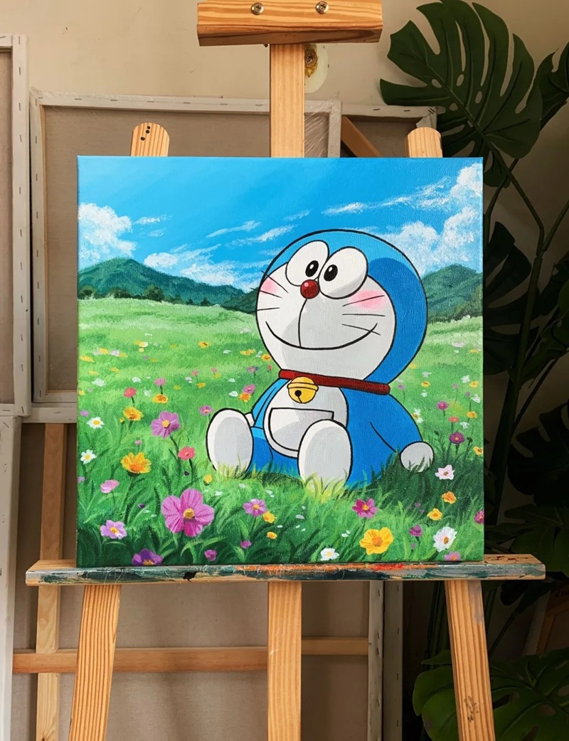 vẽ doraemon chibi​ 11