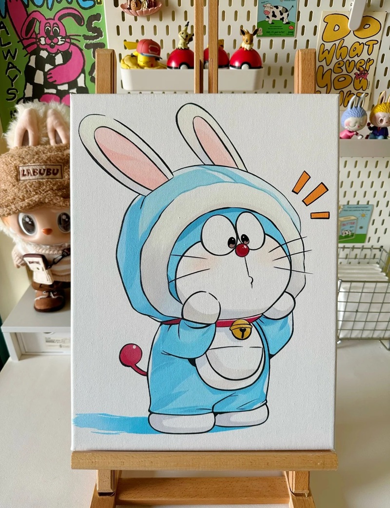 vẽ doraemon chibi​ 12