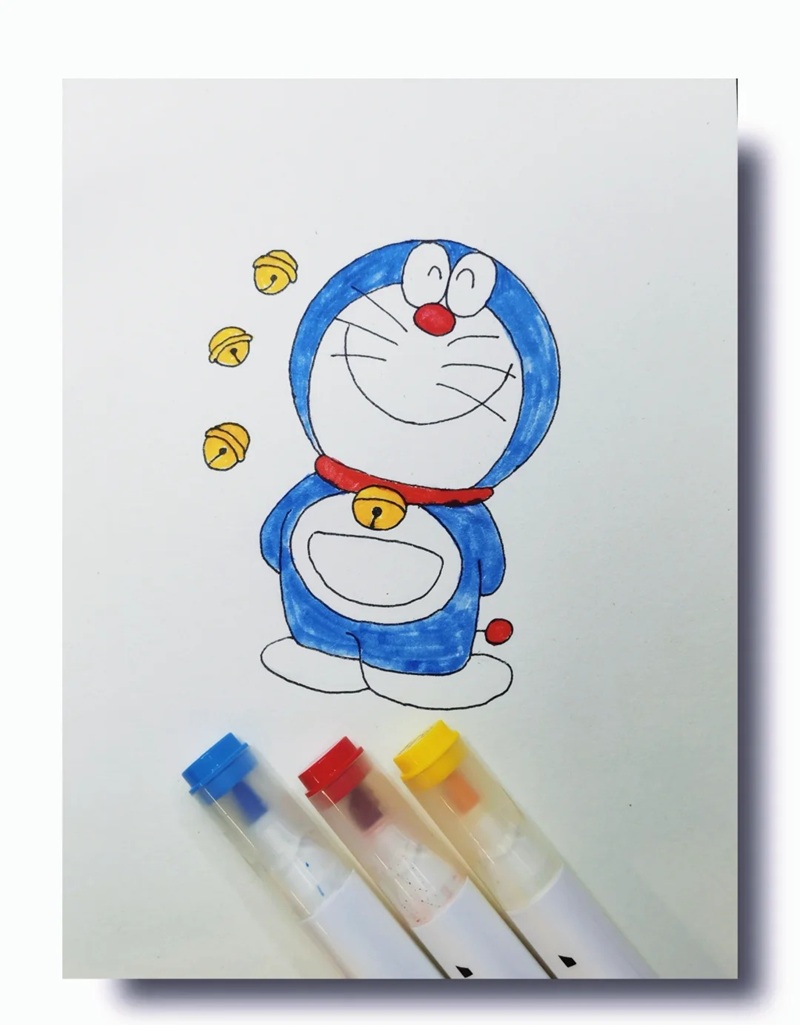 vẽ doraemon chibi​ 18