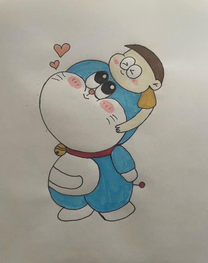 vẽ doraemon chibi​ 25