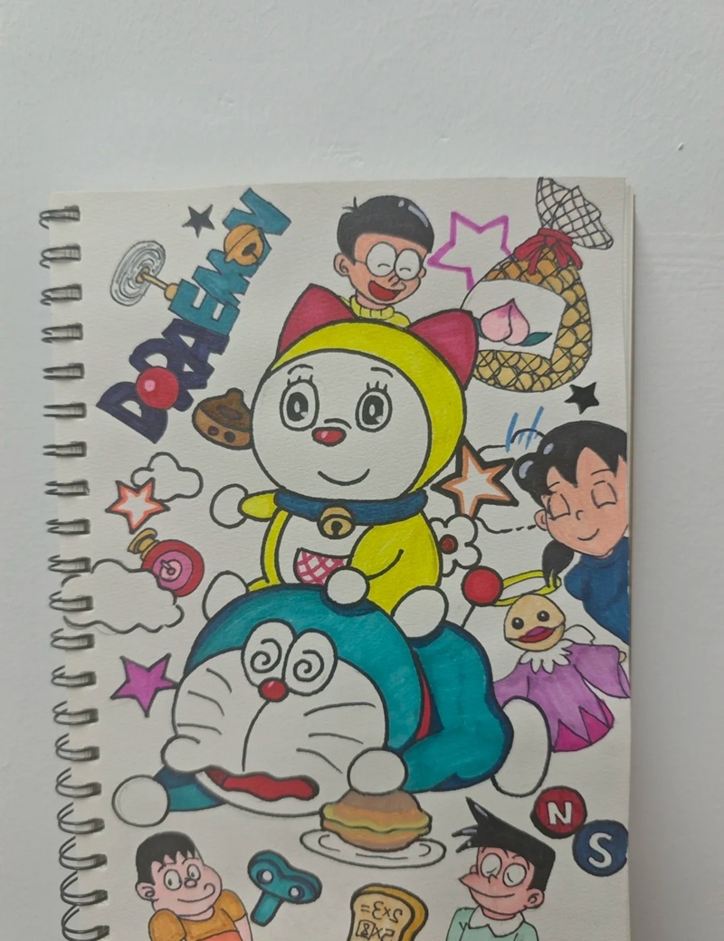 vẽ doraemon chibi​ 33