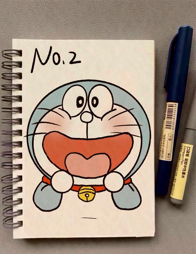 vẽ doraemon chibi​ 34