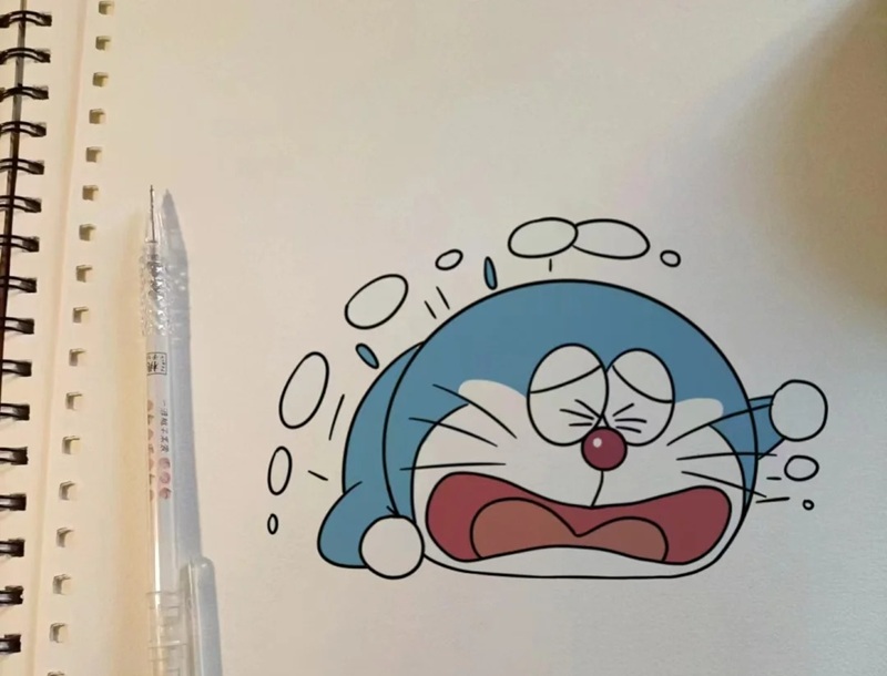 vẽ doraemon chibi​ 36