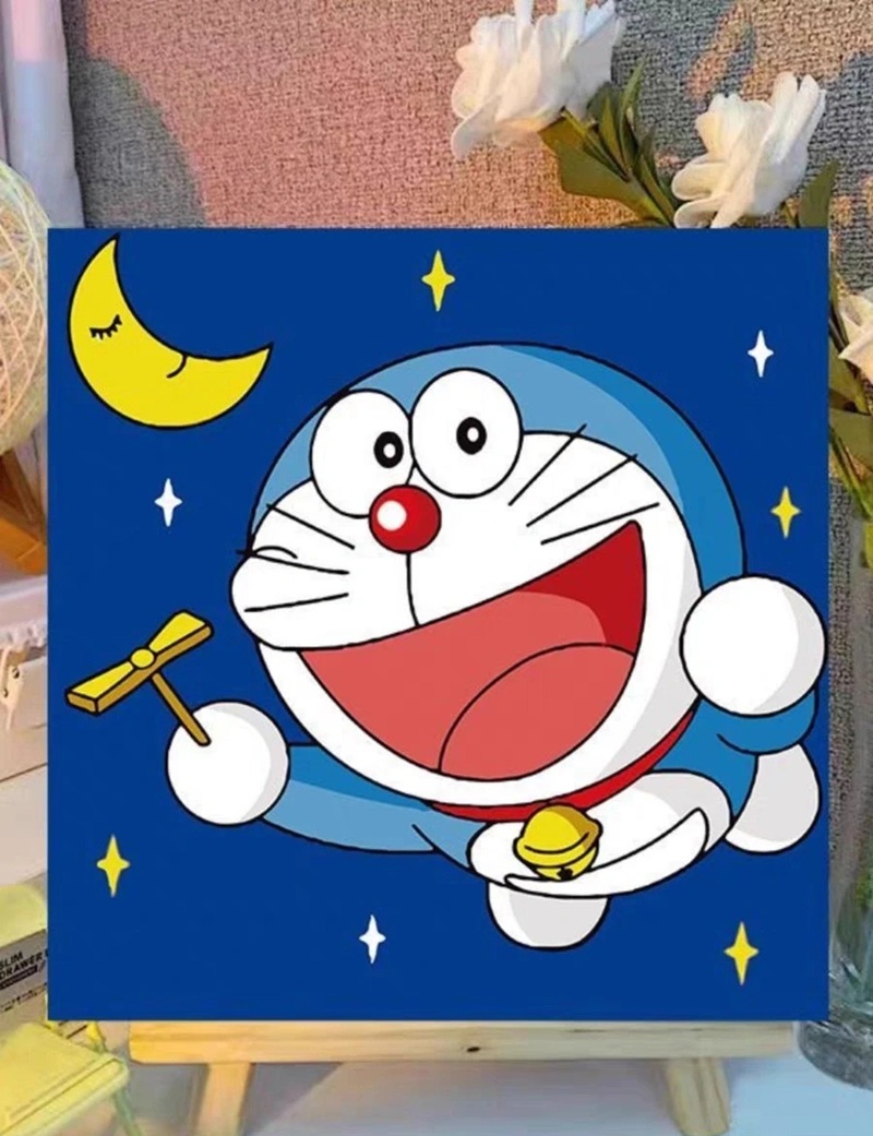 vẽ doraemon chibi​ 4