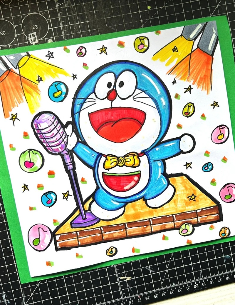 vẽ doraemon chibi​ 6