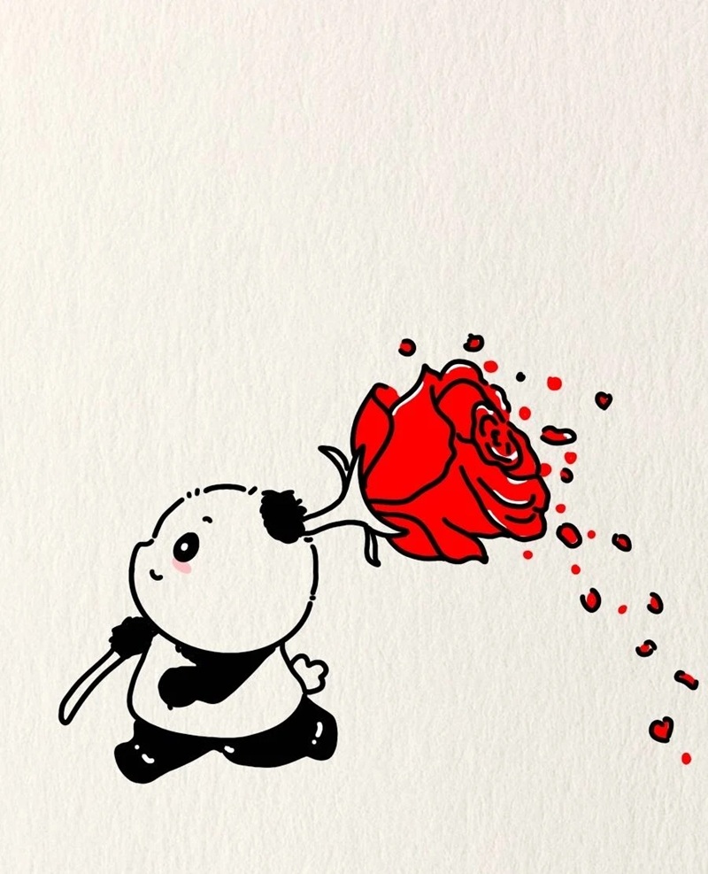 vẽ hoa hồng đơn giản 27