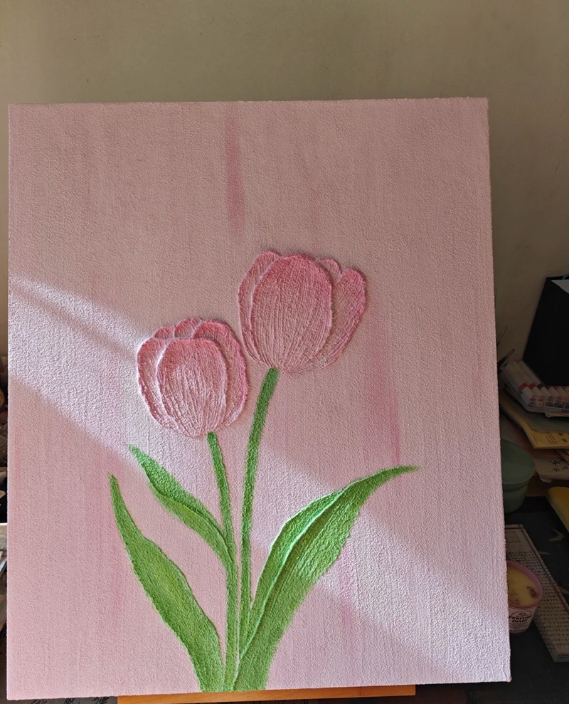 vẽ hoa tulip đơn giản​ 24