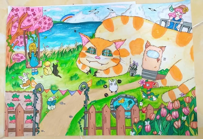 vẽ ngôi nhà lớp 6​ 20