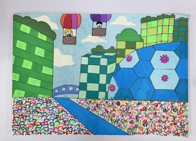 vẽ ngôi nhà lớp 6​ 21