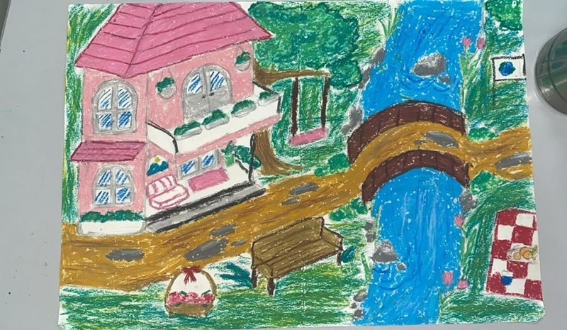 vẽ ngôi nhà lớp 6​ 23