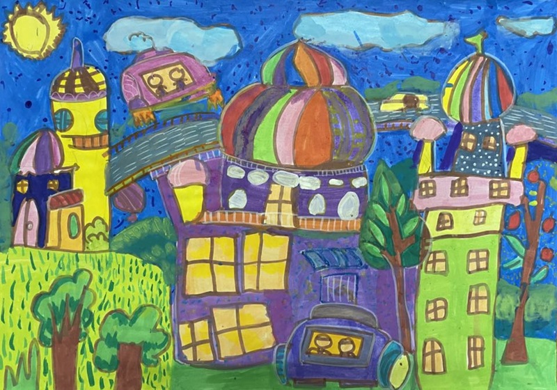 vẽ ngôi nhà lớp 6​ 24