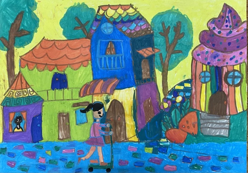 vẽ ngôi nhà lớp 6​ 25