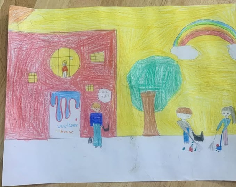 vẽ ngôi nhà lớp 6​ 26