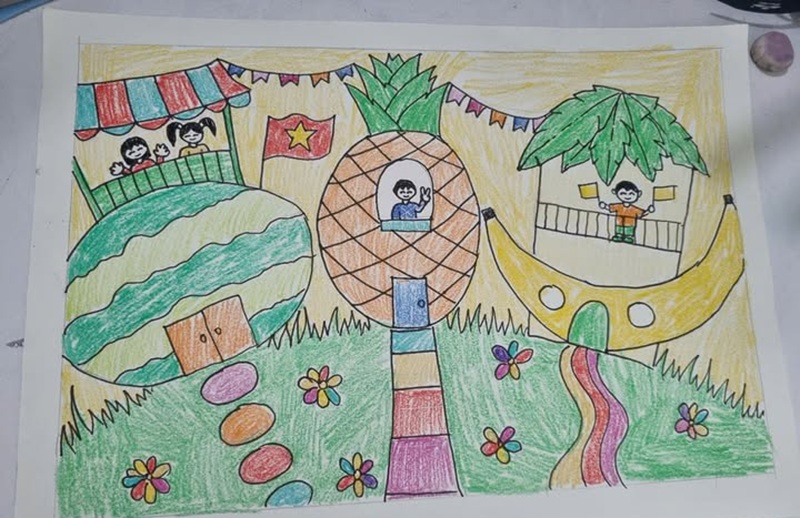 vẽ ngôi nhà lớp 6​ 27