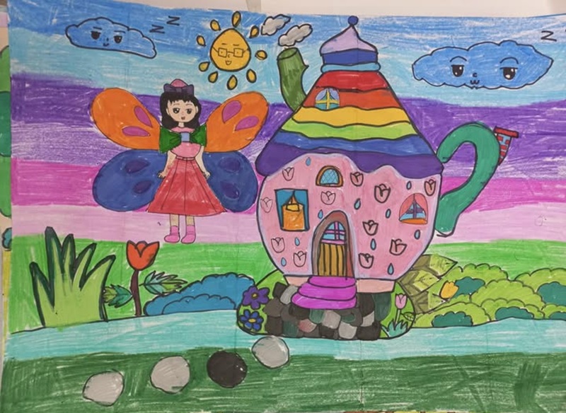 vẽ ngôi nhà lớp 6​ 35