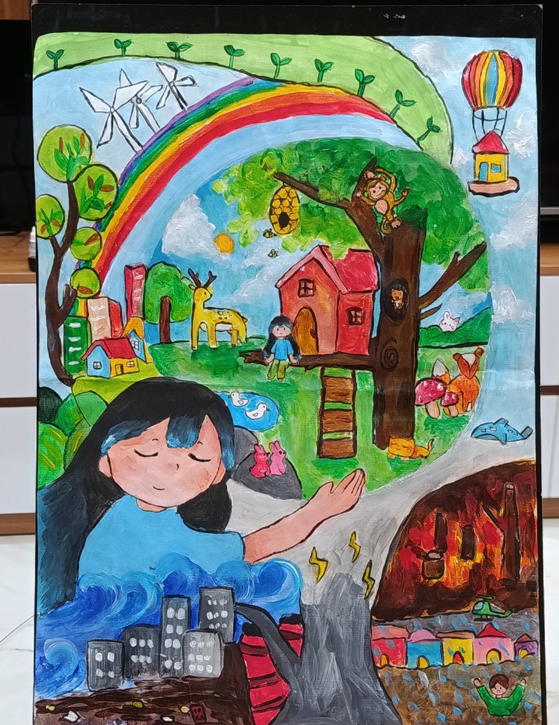 vẽ ngôi nhà lớp 6​ 36