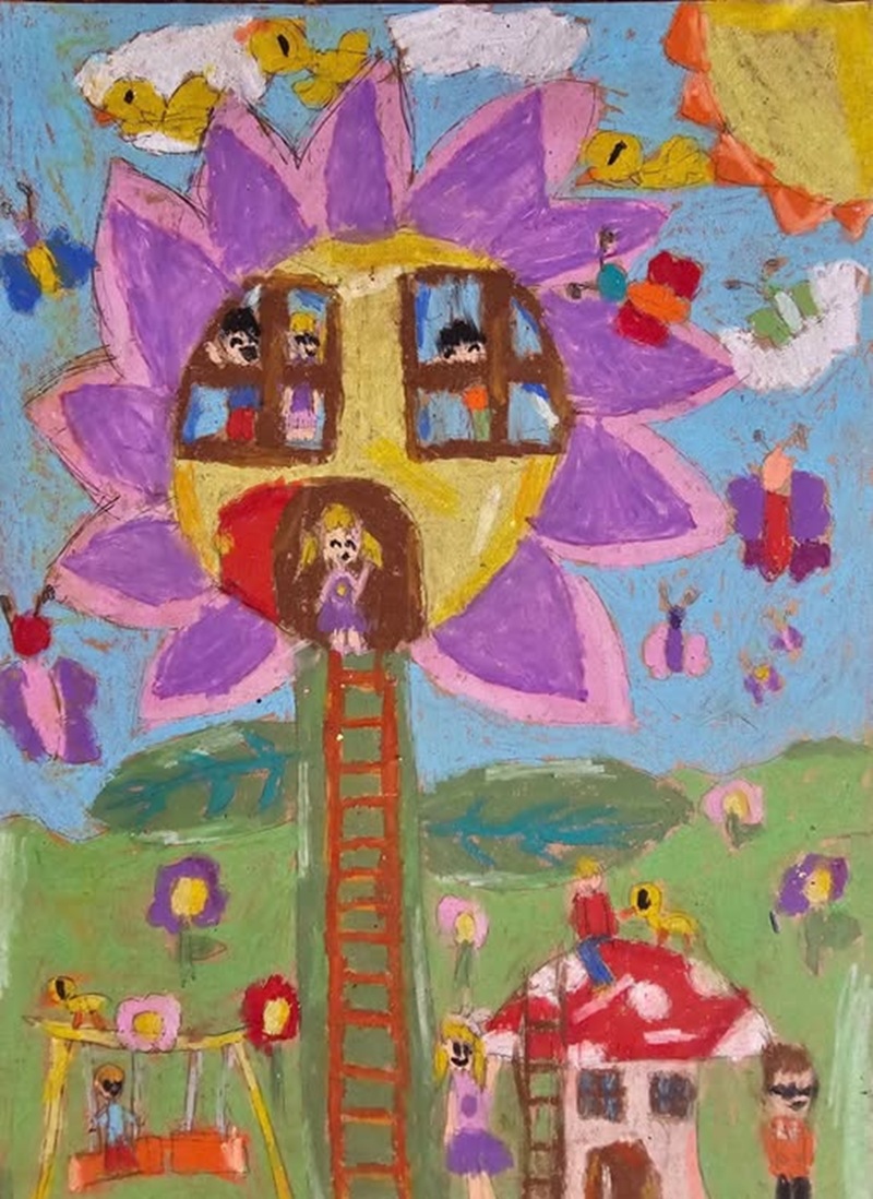 vẽ ngôi nhà lớp 6​ 4