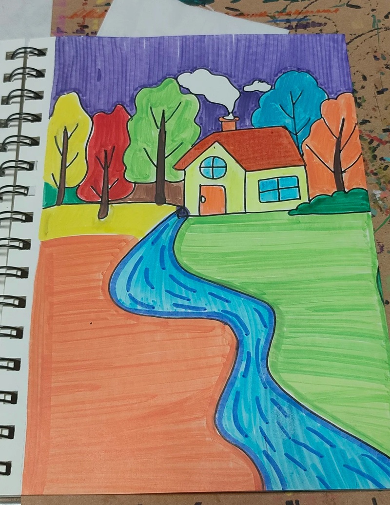 vẽ ngôi nhà lớp 6​ 40