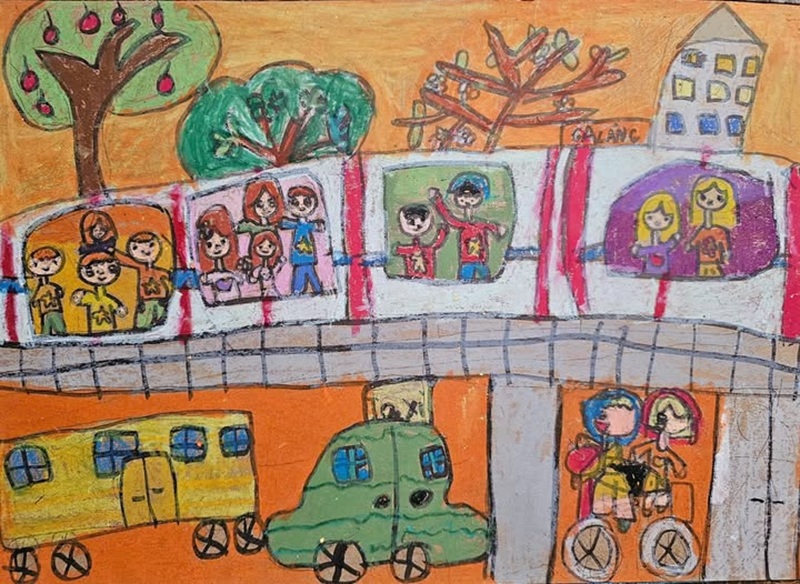 vẽ ngôi nhà lớp 6​ 5