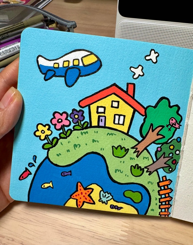 vẽ ngôi nhà mơ ước​ 10