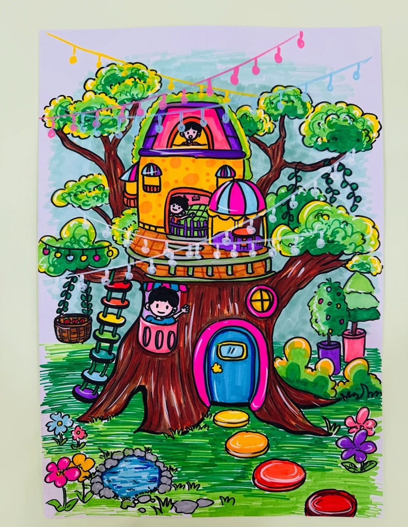 vẽ ngôi nhà mơ ước​ 19