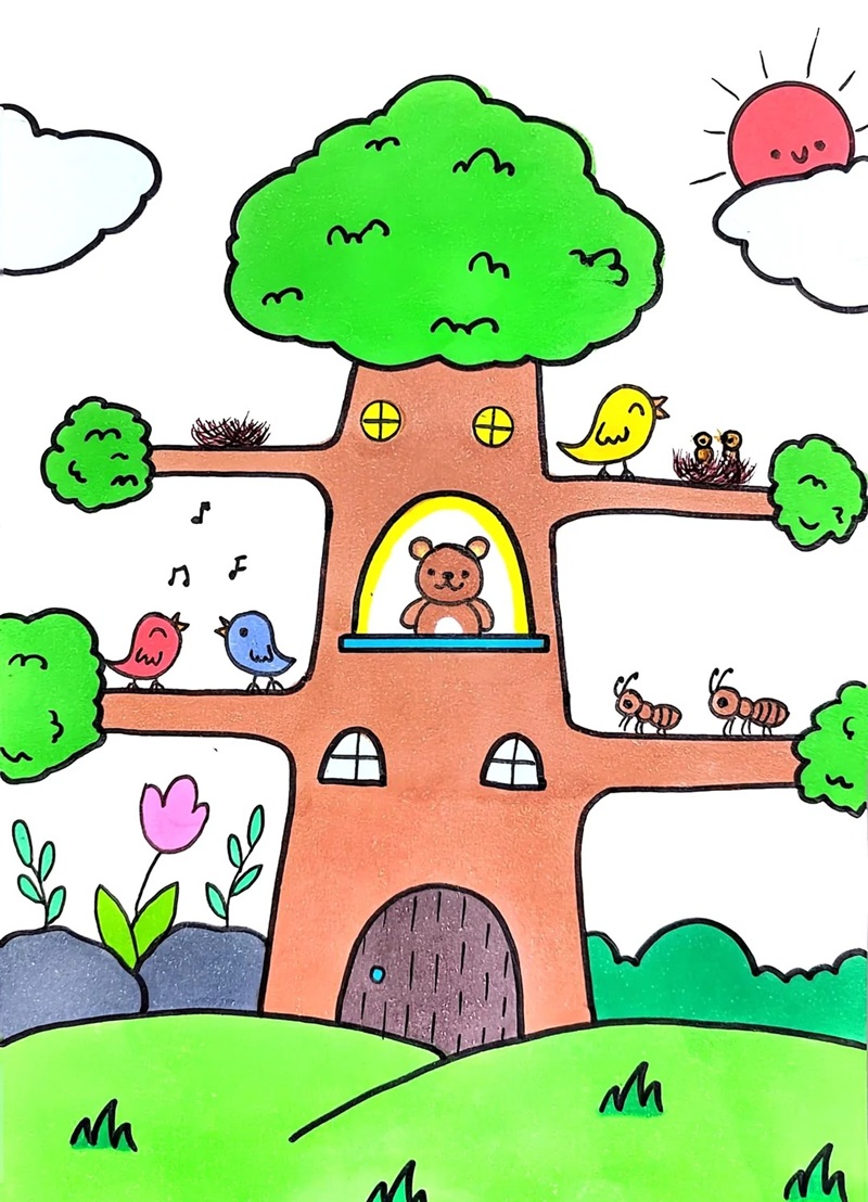 vẽ ngôi nhà mơ ước​ 2