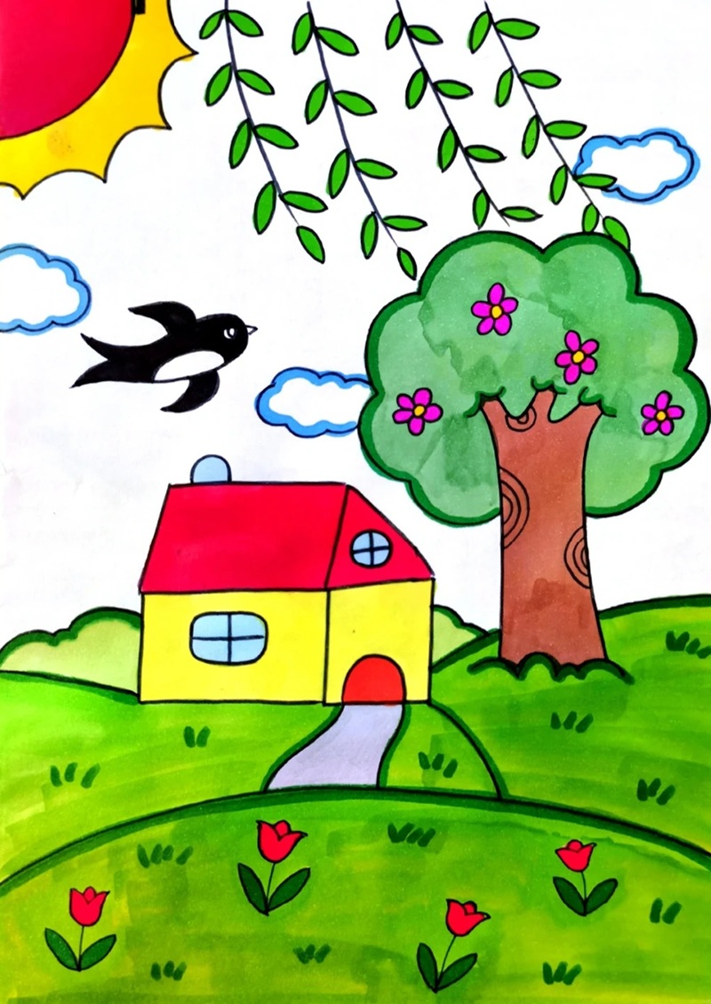 vẽ ngôi nhà mơ ước​ 25