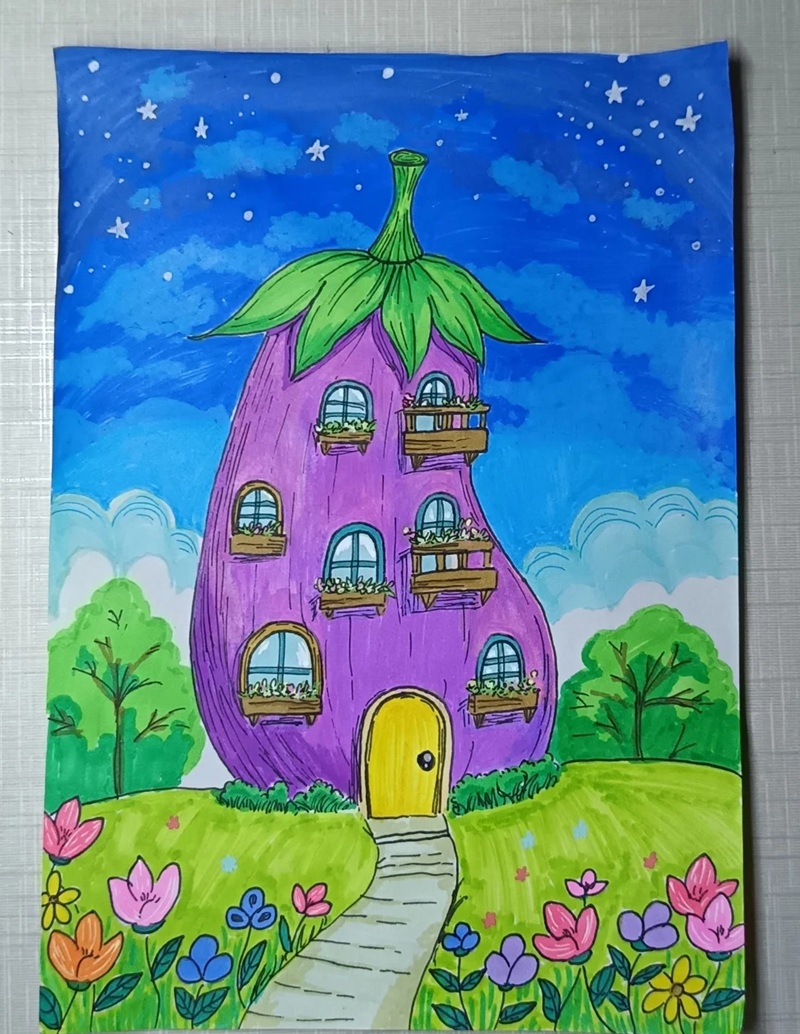 vẽ ngôi nhà mơ ước​ 33