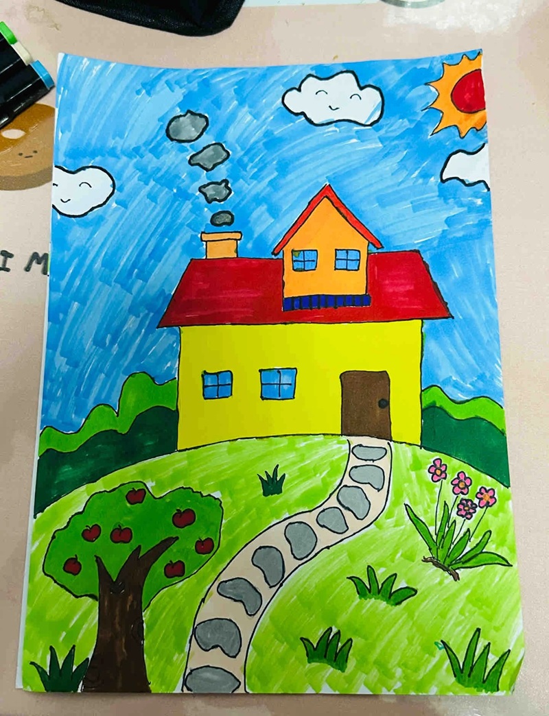 vẽ ngôi nhà mơ ước​ 34