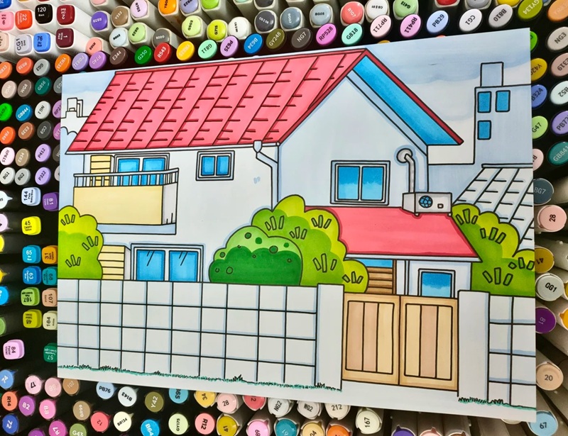 vẽ ngôi nhà mơ ước​ 39