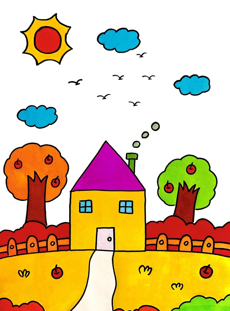 vẽ ngôi nhà mơ ước​ 4