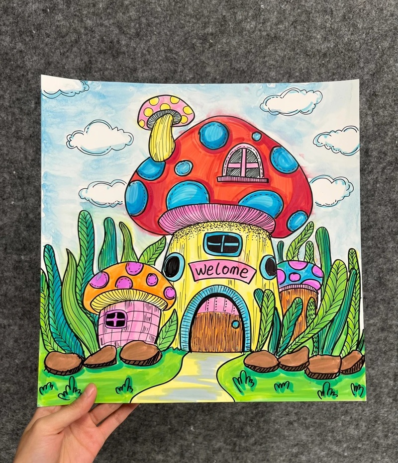 vẽ ngôi nhà mơ ước​ 8