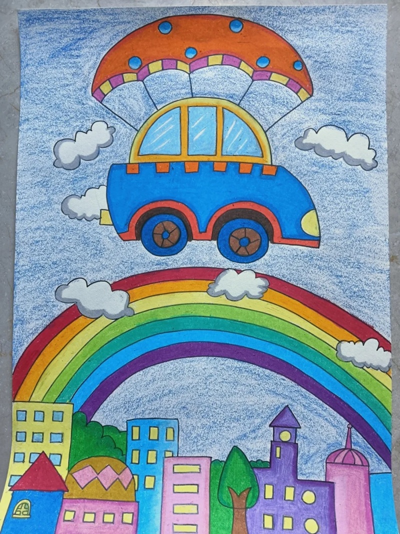 vẽ ô tô mơ ước đơn giản đẹp 1