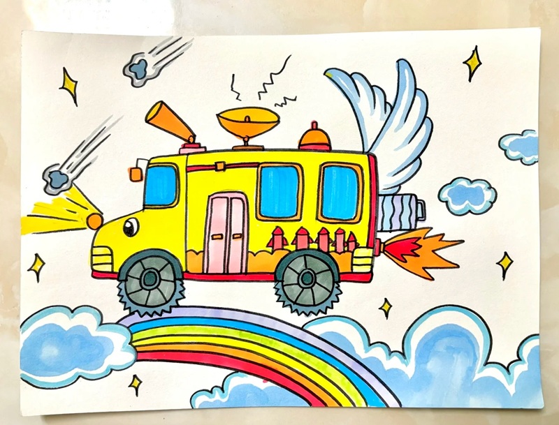 vẽ ô tô mơ ước đơn giản đẹp 16